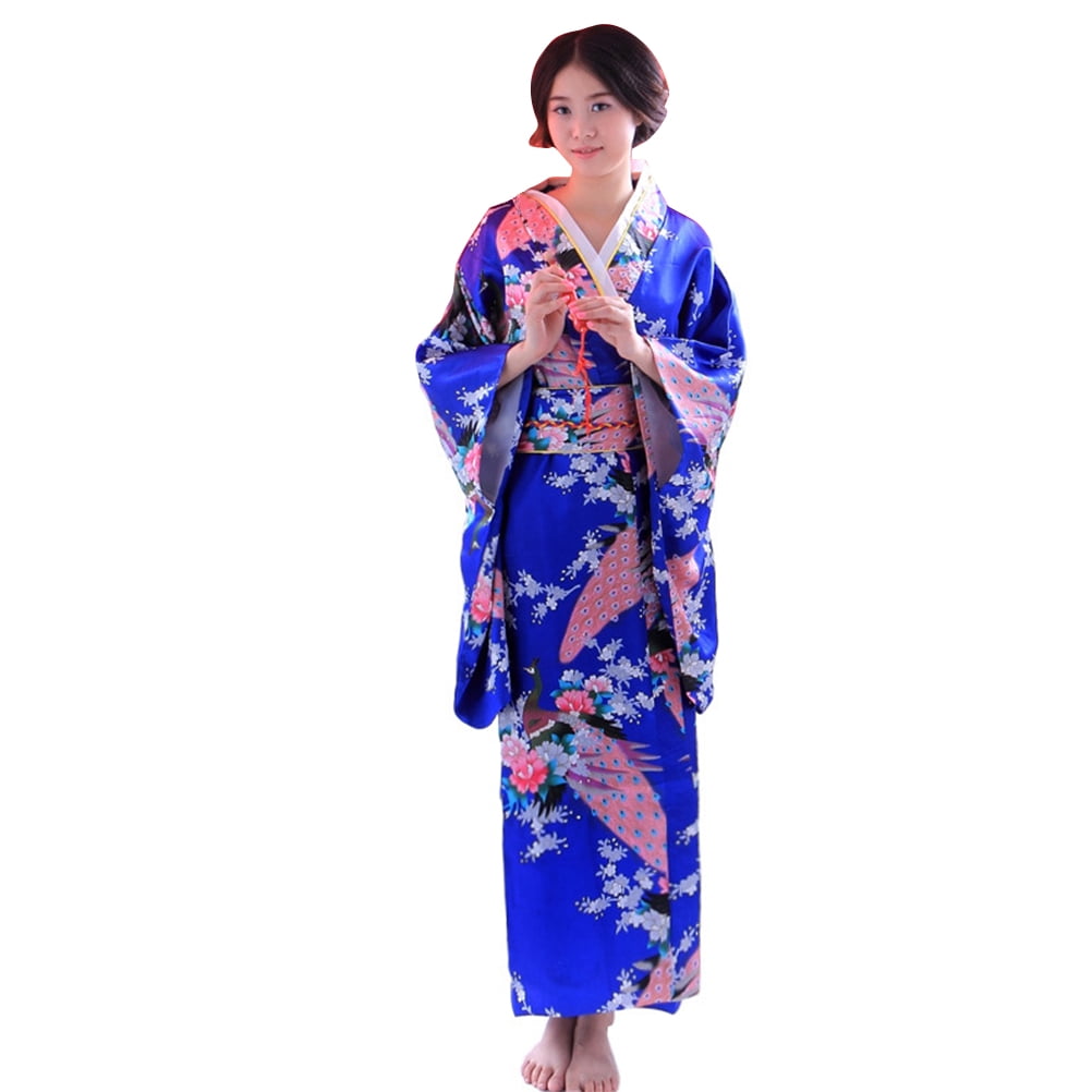 Traditional Japanese Women Kimono Pretty Kimono Bathrobe Nightwear