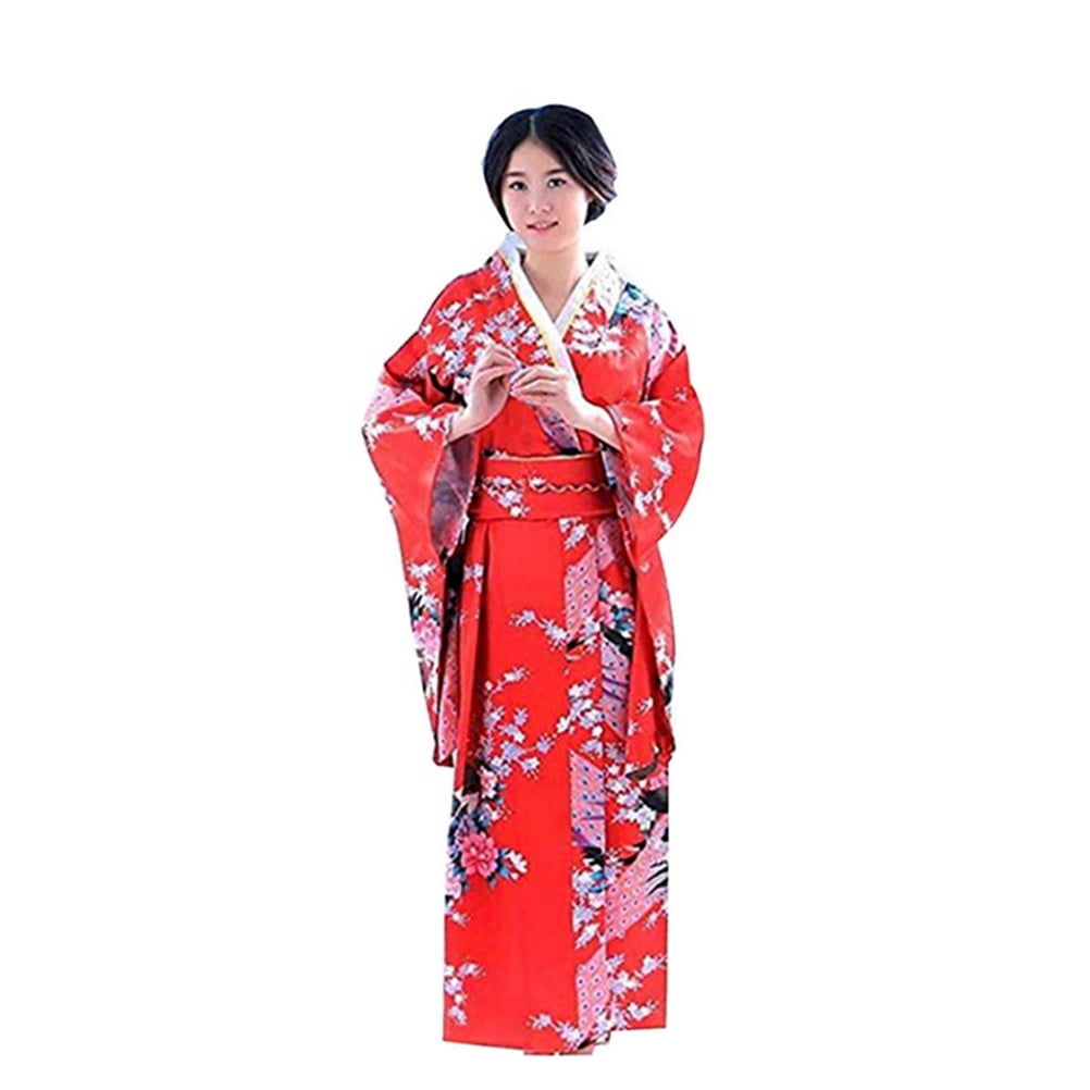 Traditional Japanese Women Kimono Pretty Kimono Bathrobe Nightwear