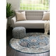 thumbnail image 1 of Traditional Jeopok Collection Area Rug Blue - 3'3" Round, 1 of 5