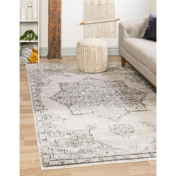 Traditional Jeopok Collection Area Rug Ivory - 3'3"x5'3"