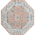 thumbnail image 1 of Traditional Jeopok Collection Area Rug Salmon Pink - 4'x4' Octagon, 1 of 5