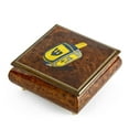 thumbnail image 1 of Traditional Jewish Dreidel Wood Inlay Musical Jewelry Box - Send in the Clowns, 1 of 2