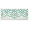 thumbnail image 1 of Traditional Kitchen Mat, Retro Middle Age Symmetrical Traditional Gothic Garland Forms in Pastel Print, Plush Decorative Kitchen Mat with Non Slip Backing, 47" X 19", Green Tan, by Ambesonne, 1 of 1