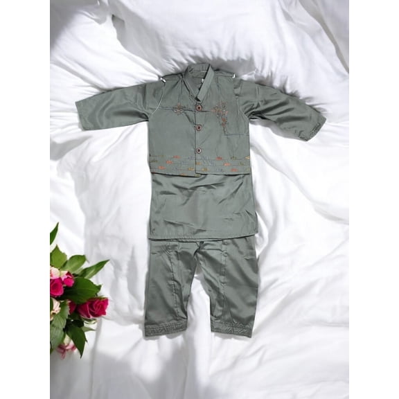 Traditional Kurta, Pajama and Coat Set for Boys, Cultural Wear, 304