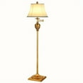 thumbnail image 1 of Traditional LED Floor Lamp With 350 ° Adjustable Swing Arm Light - Vintage Pole Lamp Suitable For Living Room, Bedroom, And Office - Simple Upright Floor Lamp With Silk Lampshade For Home Decoration, 1 of 14