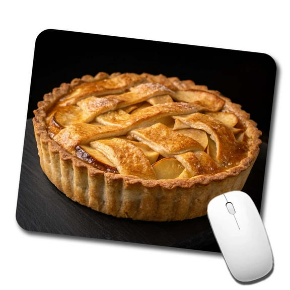 Traditional Lattice Crust Apple Pie Mouse Pad Low Profile Gaming Mat