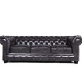 thumbnail image 1 of Traditional Leather , Gray - 3 With Nailhead Trim And Supportive Cushions Elegant 3, Long-term Comfort, 1 of 2