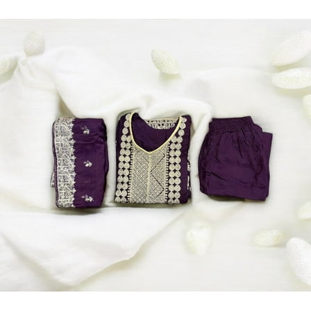 Traditional Linen Party Wear Designer Salwar Kameez Suit,Cultural Wear for Women,01