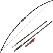 Traditional Long Bow 25-120 Lbs Takedown Recurve Bow English Longbow for Right Hand and Left Hand for Archery Target Hunting