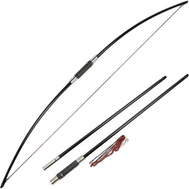 Traditional Long Bow 25-120 Lbs Takedown Recurve Bow English Longbow for Right Hand and Left Hand for Archery Target Hunting