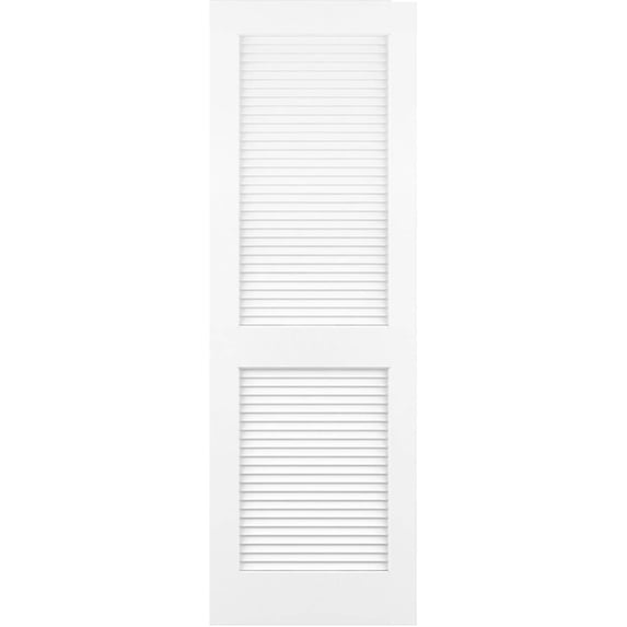 Traditional Louver Louver Solid Core White Interior Door Slab