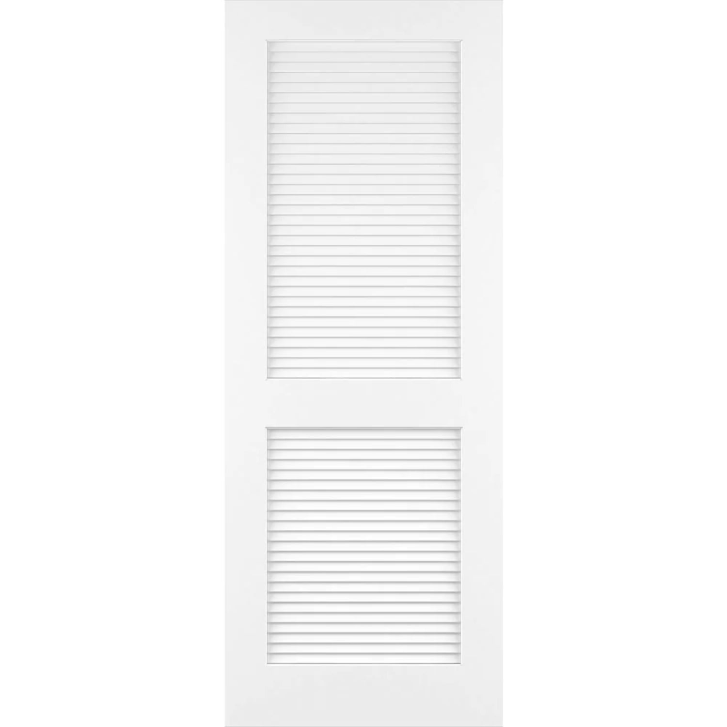 Traditional Louver Louver Solid Core White Interior Door Slab