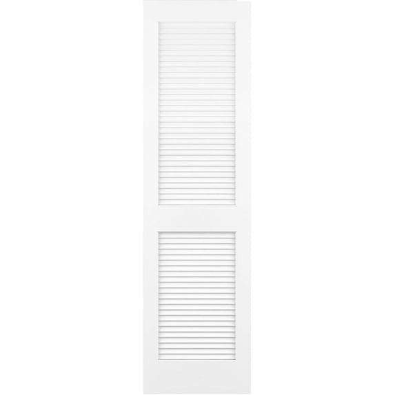 Traditional Louver Louver Solid Core White Interior Door Slab