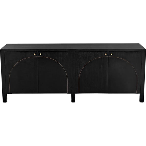 Traditional Mahogany Sideboard with Hand-Rubbed Finish