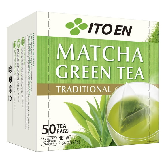 Traditional Matcha Green Tea 50 Count Zero Calories, Caffeinated