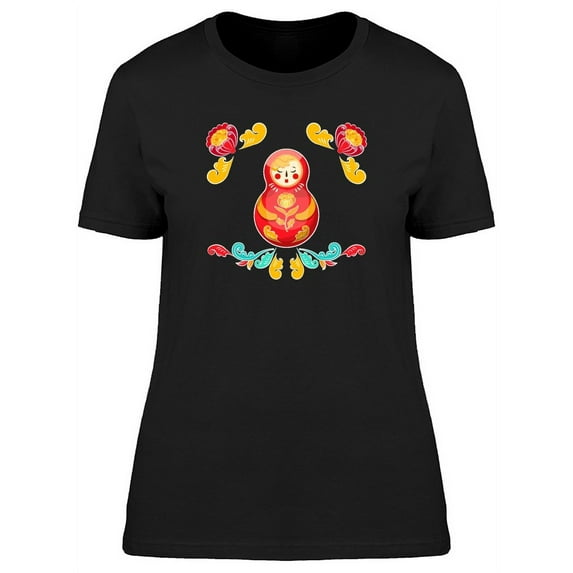 Traditional Matryoshka Painting T-Shirt Women -Image by Shutterstock, Female XX-Large