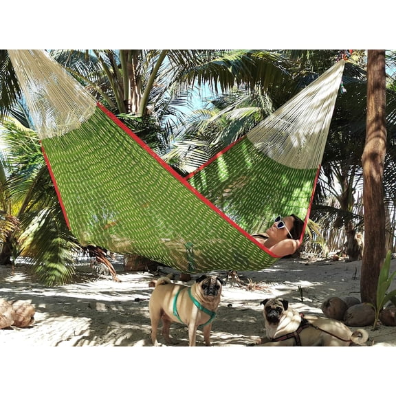 Traditional Mayan Nopales Hammock Small - Handwoven Thick Nylon Thread for  Outdoor Relaxation