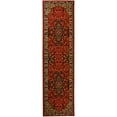 thumbnail image 1 of Traditional Medallion Oriental Design Red Color Rug Runner Printed Slip Skid Resistant Rubber Back 2 x 7 Runner Rug(Red, 23" x 7'), 1 of 8