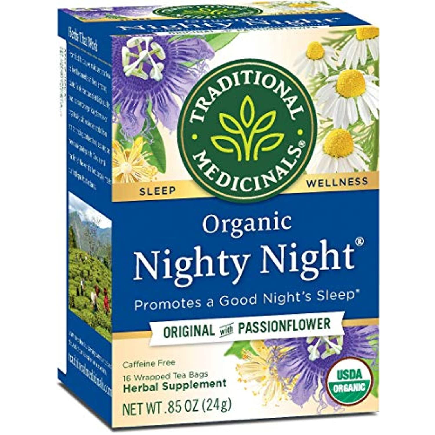 Traditional Medicinals Caffeine Free Herbal Tea Bags, Nighty Night 0.85 Oz (Pack Of 2)