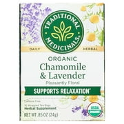 (4 pack) Traditional Medicinals Chamomile With Lavender, Tea Bags, 16 Count