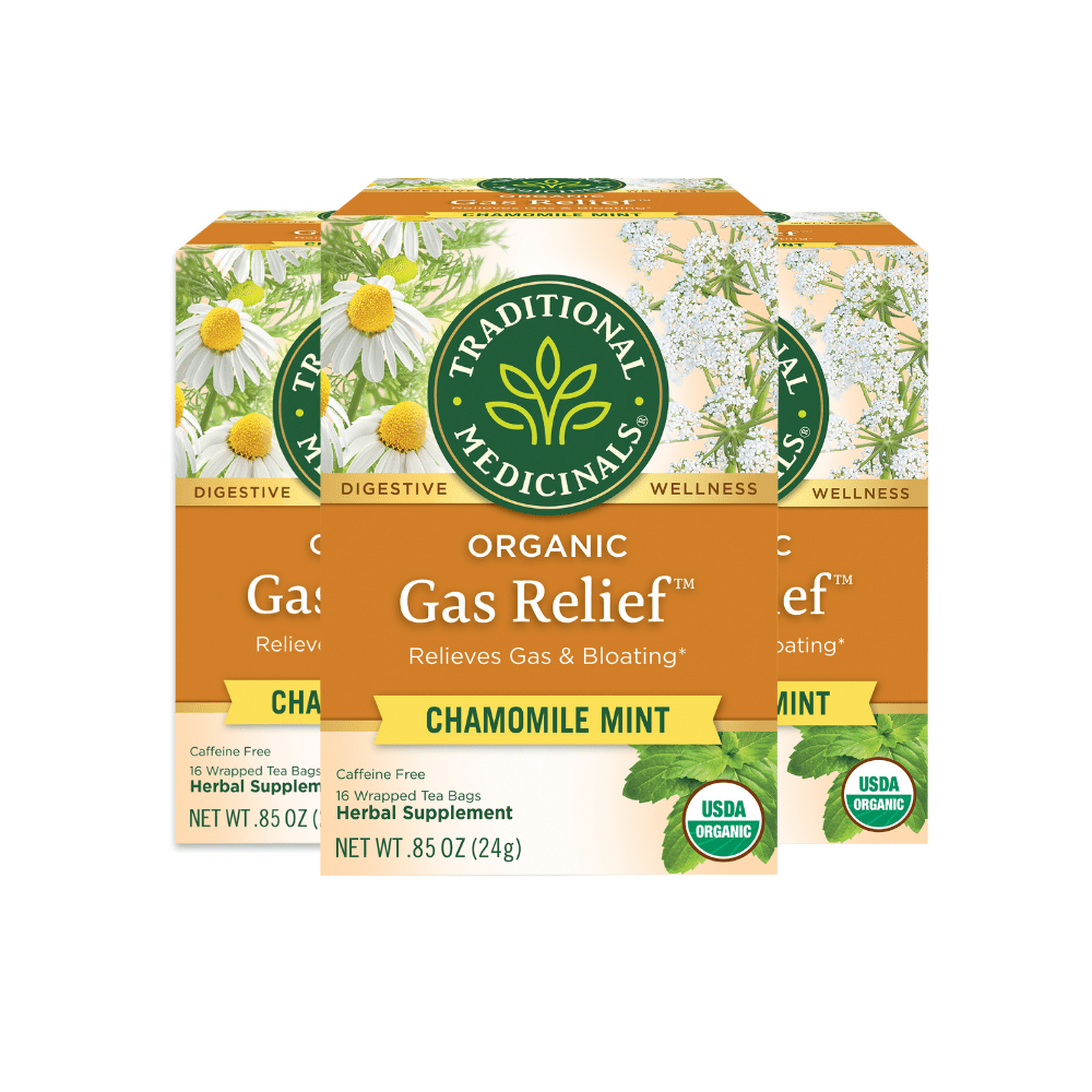 Traditional Medicinals Gas Relief Digestive Tea Organic, 16 CT (Pack of