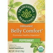 Traditional Medicinals Herbal Tea, Organic Belly Comfort Tea Bags, 16 Count