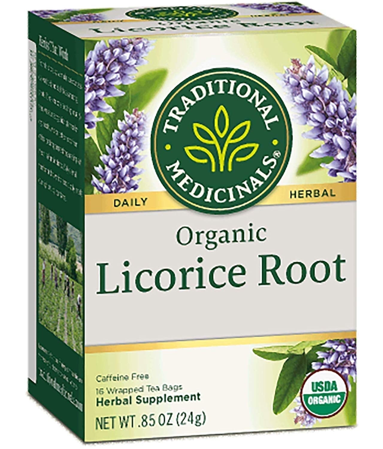 Traditional Medicinals Herbal Tea Organic Licorice Root 16 Tea Bags Pack of 2