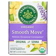 Traditional Medicinals Laxative Herbal Tea, Organic Smooth Move - 16 ct