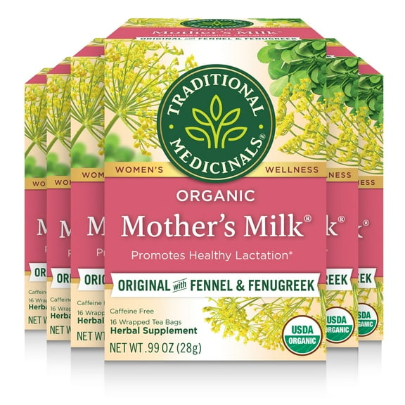 Traditional Medicinals Mother's Milk Women's Tea Organic, 16 CT (Pack of 6)