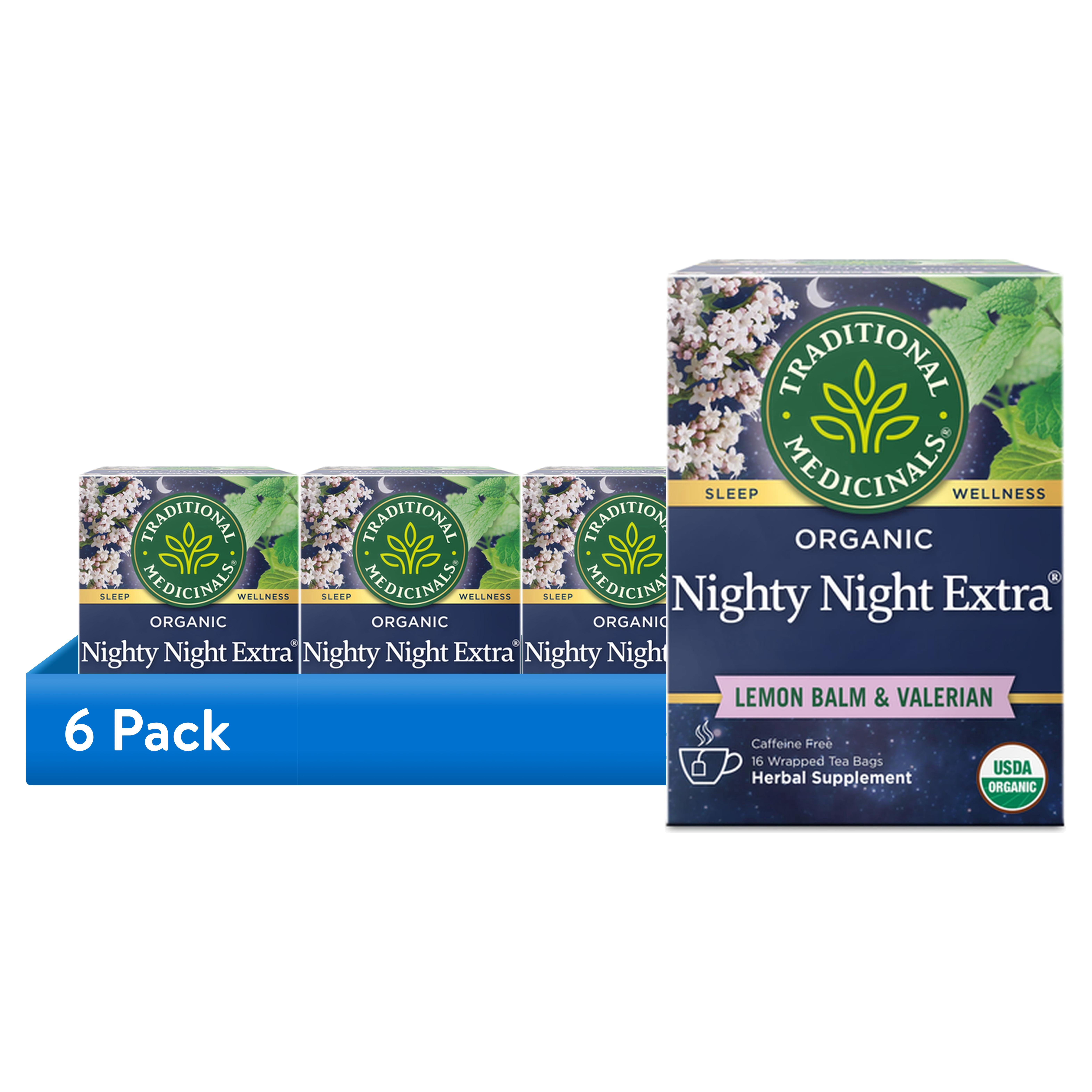 6 pack) Traditional Medicinals, Organic Nighty Night Extra