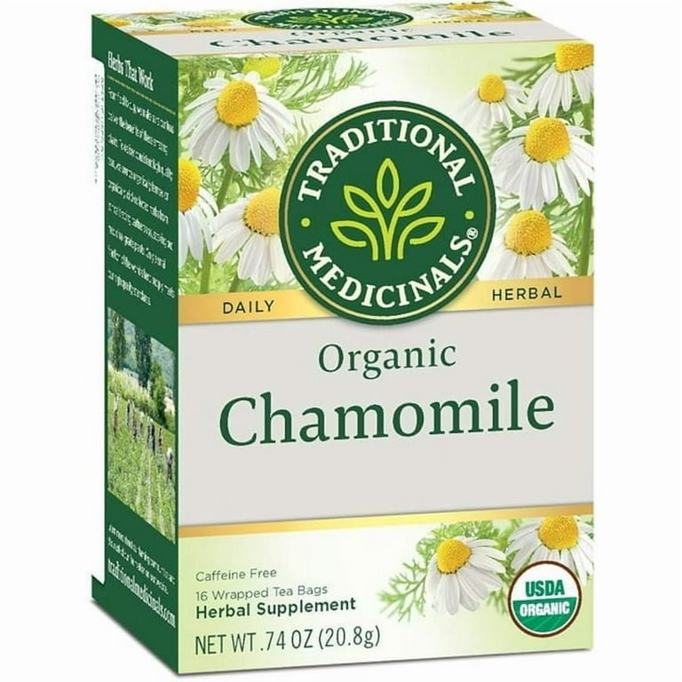 Traditional Medicinals Organic Chamomile Herbal Tea, Supports