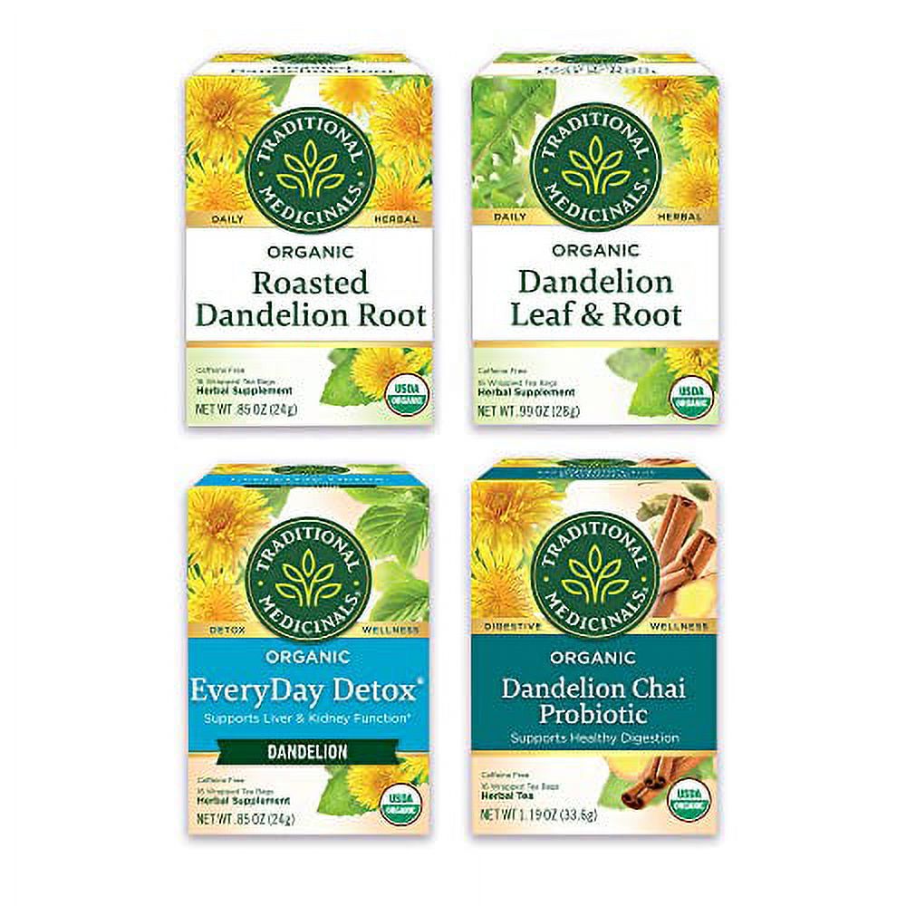 Traditional Medicinals Organic Dandelion & Detox Herbal Tea Variety