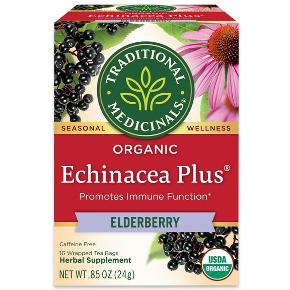 Traditional Medicinals, Organic Echinacea Elder 16 Tea Bags