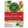 thumbnail image 1 of Traditional Medicinals, Organic Herbal Cold Care, Elderflower Spice, Caffeine Free, 16 Wrapped Tea Bags, 0.6 oz (1.75 g) Pack of 4, 1 of 3