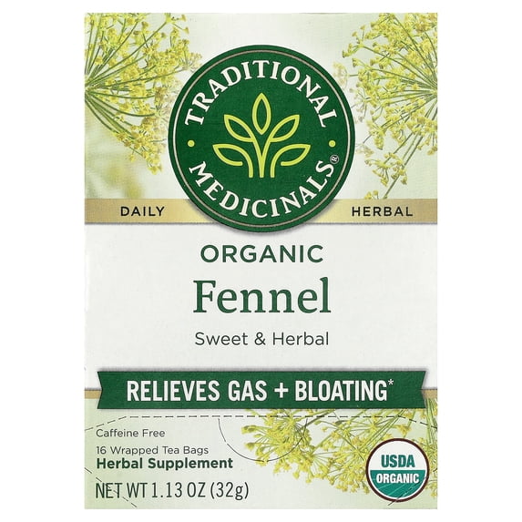 Traditional Medicinals Organic Herbal Tea Fennel, 16 Bags