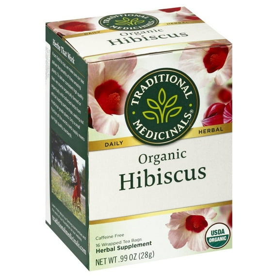 Traditional Medicinals Organic Hibiscus Herbal Tea Bags - 16 ct (Pack of 1)