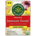 thumbnail image 1 of Traditional Medicinals, Organic Immune Zoom, Lemon Ginger, Caffeine Free, 16 Wrapped Tea Bags, 1.13 oz Pack of 3, 1 of 3