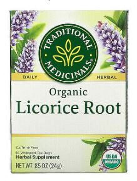 Traditional Medicinals, Organic Licorice Root, Caffeine Free, 16 Wrapped Tea Bags, .85 oz (24 g)