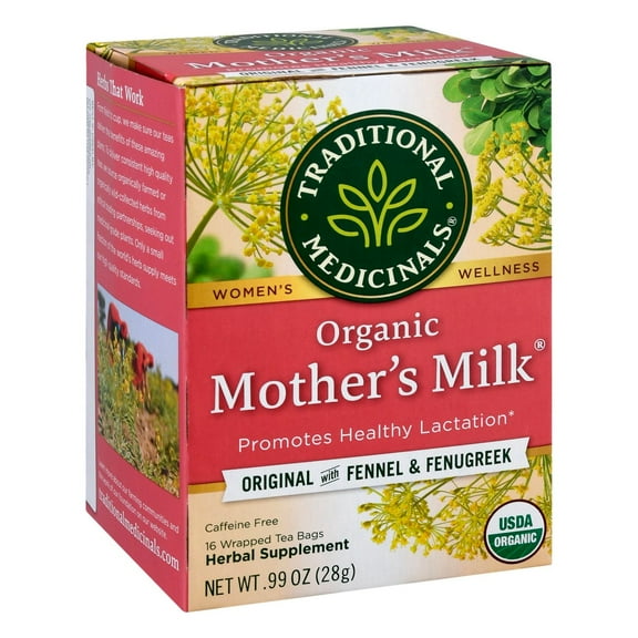 Traditional Medicinals Organic Mother's Milk Caffeine Free Herbal Tea Bags - 16 ct
