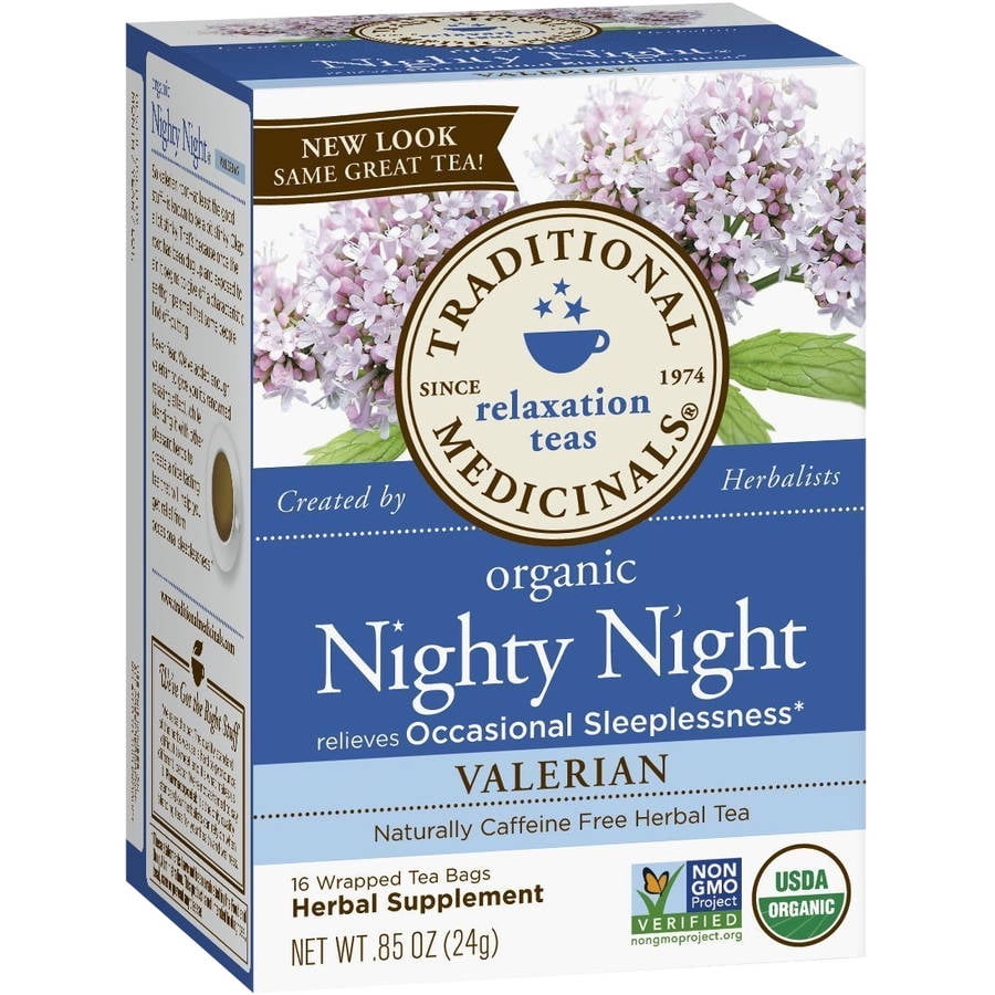 Traditional Medicinals Organic Nighty Night Valerian Herbal Supplement
