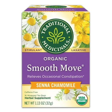 Traditional Medicinals, Organic Smooth Move Tea Bags, Chamomile, 16 Ct