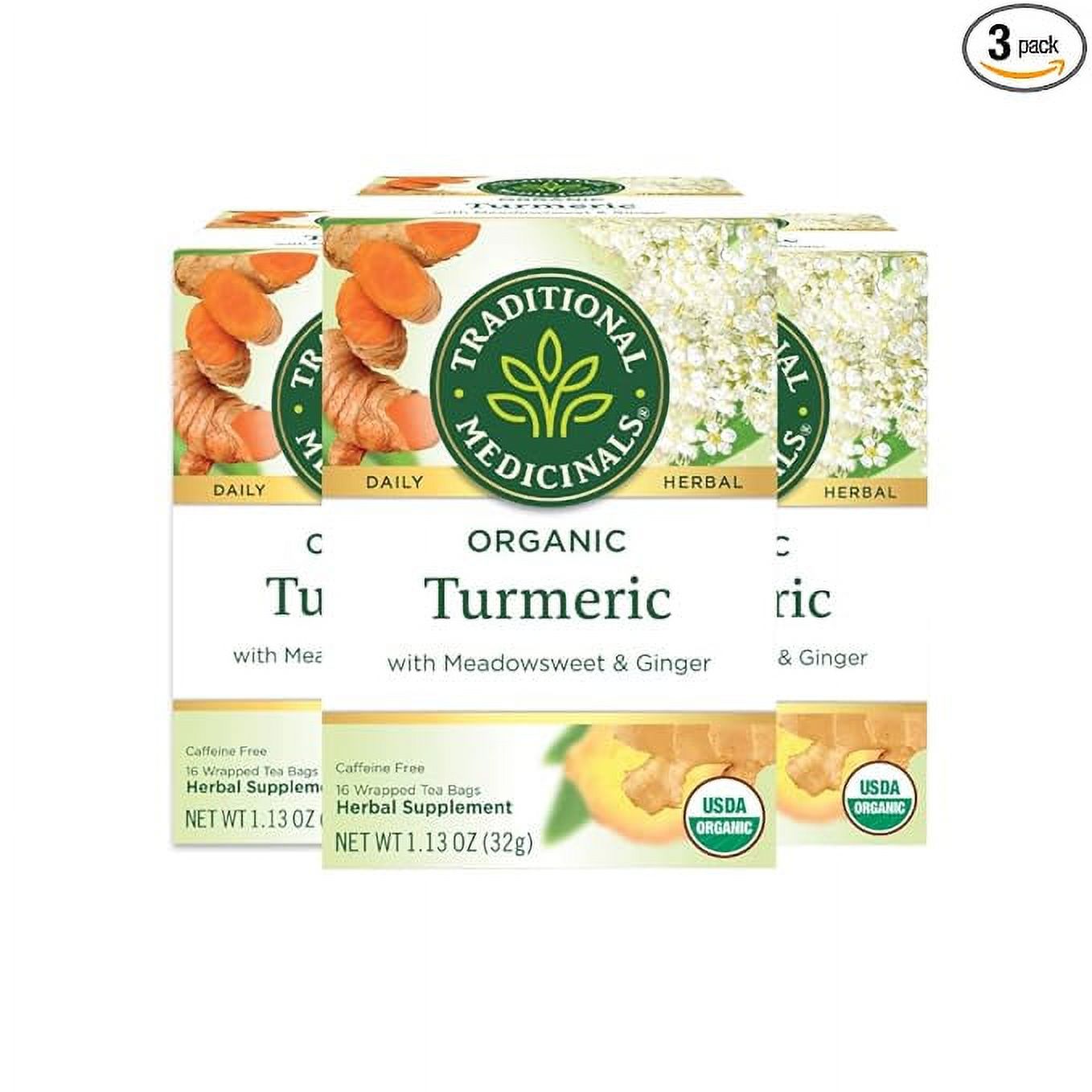 Traditional Medicinals Organic Turmeric with Meadowsweet & Ginger