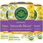 Traditional Medicinals Smooth Move Laxative Tea Bags Organic, 16 CT (Pack - 3)