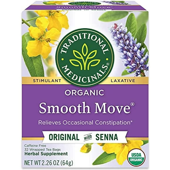 Traditional Medicinals Smooth Move Tea, Original 32 Count (Pack Of 2)