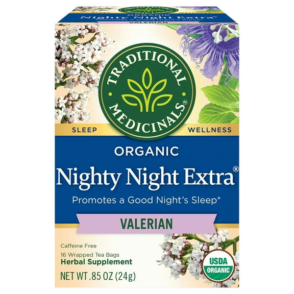 Traditional Medicinals Tea Nighty Night Valerian 16 Bags (Pack Of 6)