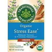 Traditional Medicinals Tea, Organic Stress Ease, Tea Bags, 16 Count