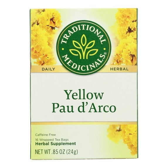 Traditional Medicinals Tea Pau D'Arco 16 Bags (Pack Of 6)