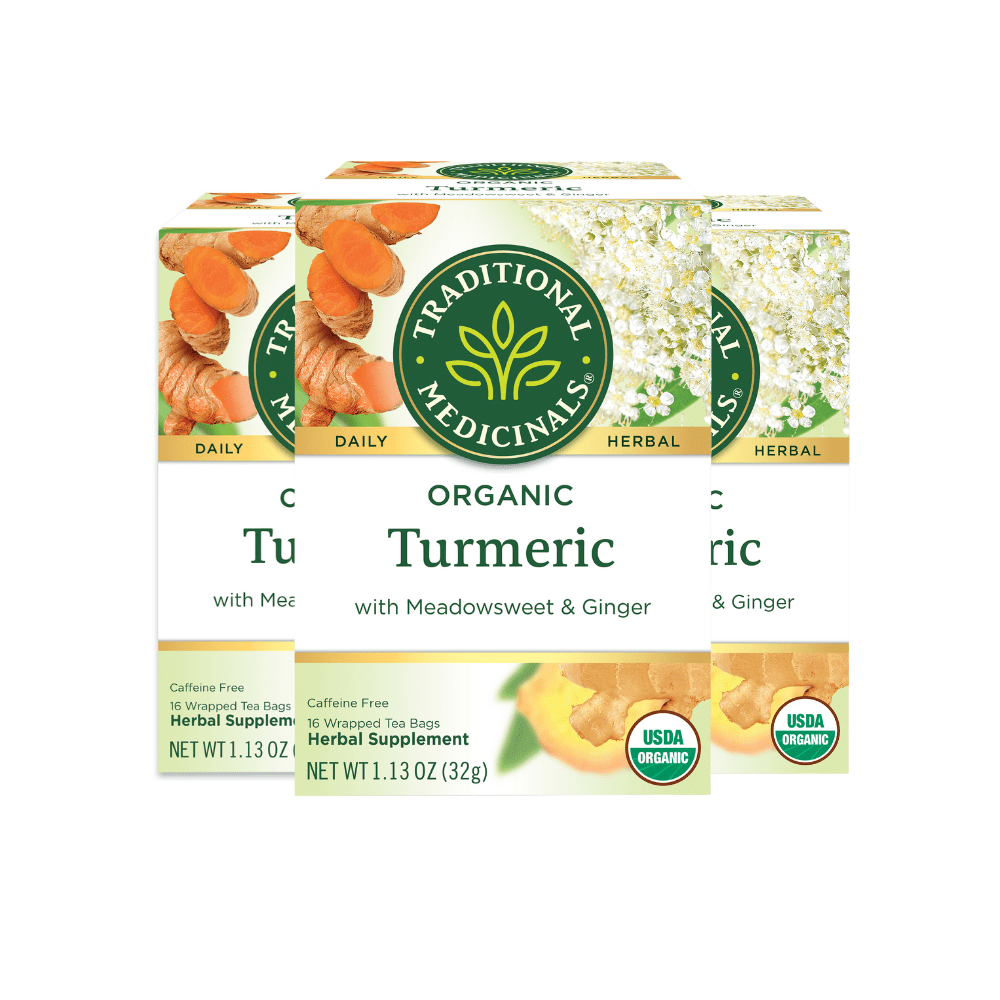 Traditional Medicinals Turmeric with Meadowsweet and Ginger Herbal Tea