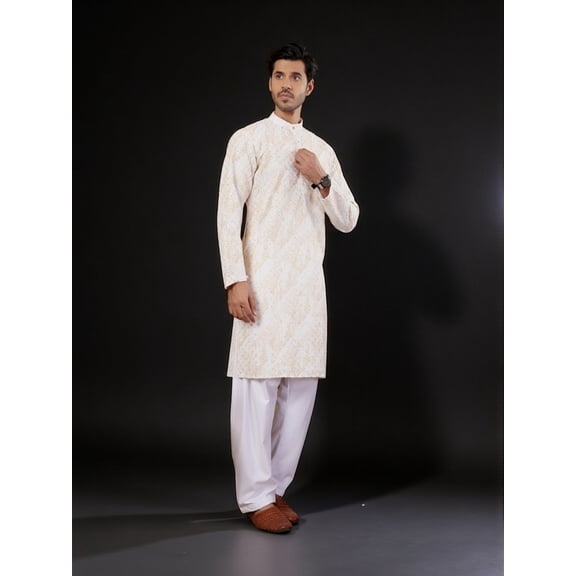 Traditional Men's Kurta Pajama Set– Cultural Wear for Men