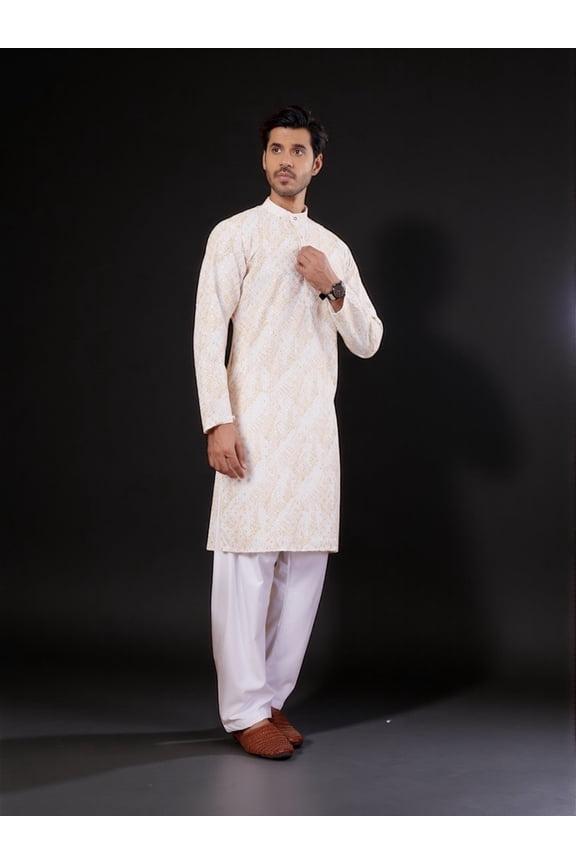 Traditional Men's Kurta Pajama Set– Cultural Wear for Men